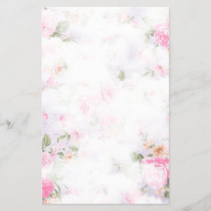 Papel de papelería floral vintage
