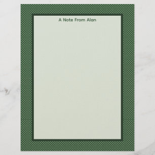 Papel de papelería Little Green Diamonds