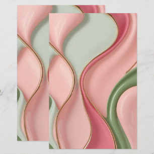 Papel de papelería multiusos con gráfico elegante