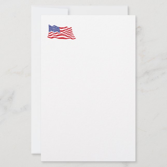 Papel de papelería patriótica (Anverso)