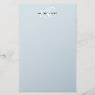 Papel de papelería personalizada Baby Blue