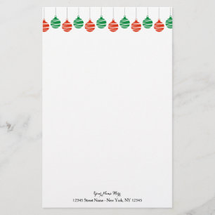 Papel de papelería personalizada con decoración de