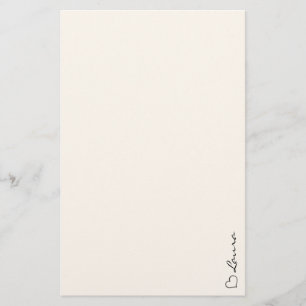Papel de Papelería Personalizada con Nombre en Let