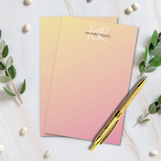 Papel de papelería personalizada de color rosa ama