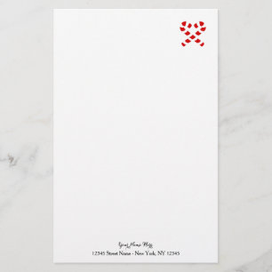 Papel de papelería personalizada de Navidad con ba