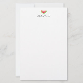 Papel de papelería personalizada de sandía linda