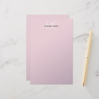 Papel de papelería personalizada Lila Lavanda