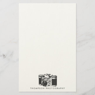 Papel de papelería personalizada para fotógrafo