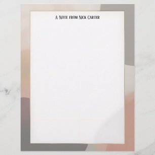 Papel de papelería tonos tierra simples
