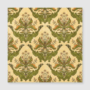 Papel de pared de flores clásico: damasco estiliza