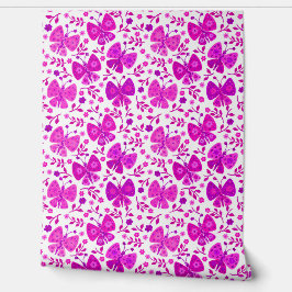 Papel de pared de mariposa rosa