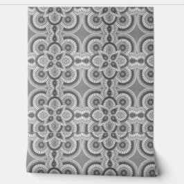 Papel de pared tribal negro y gris 2' x 4'