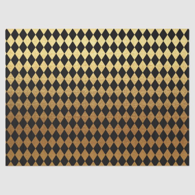 papel de patrón de diamante negro elegante (Anverso)