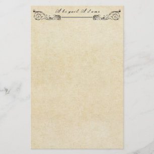 Papel de pergamino grueso cosechado personalizado