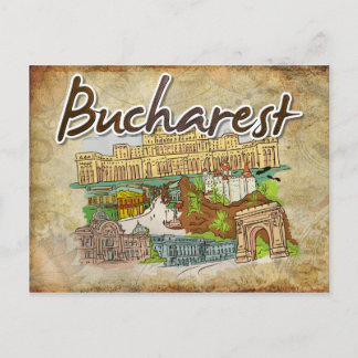 Papel de pergamino Tarjeta postal de viaje Bucares