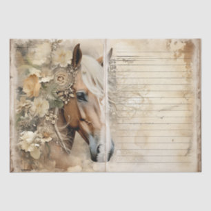 Papel de periódico basura chic de Horse Shabby