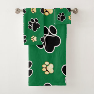 Papel de perro canino de lujo negro y marrón