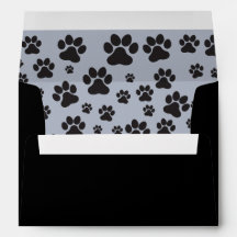 Papel de perro corto impresión gris y negro