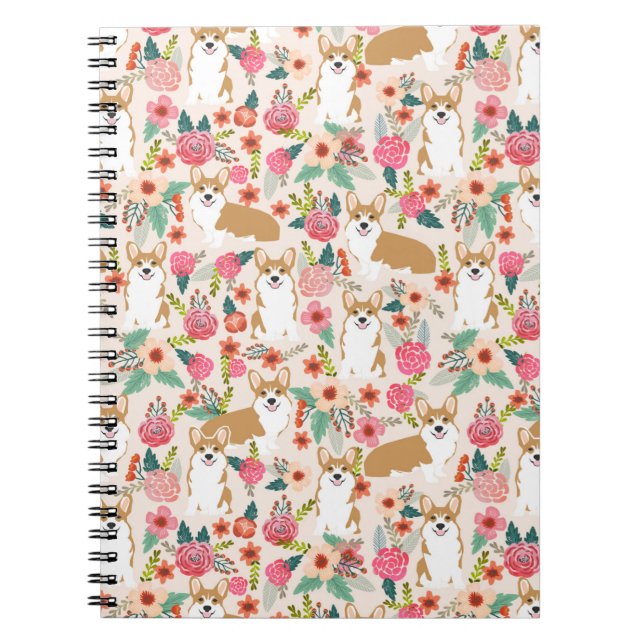 Papel de perro para cuaderno de Corgi galés (Frente)