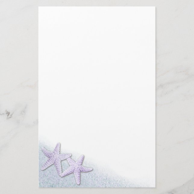 Papel de pez estrella morado (Anverso)