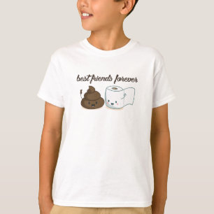 Papel De Poop Y Toilet Mejor Camiseta De Amigo