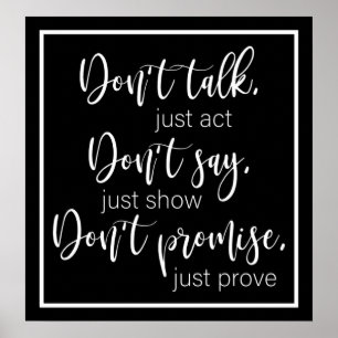 Papel de Poster de valor de impresión motivacional