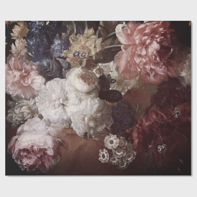 Papel de poster floral del Bello Artes 60lb (Superficie plana)