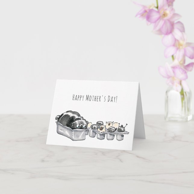 Papel de Pugloaf y Puppymuffins graciosa tarjeta d (Orquídea)