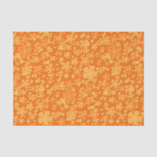 PAPEL DE RAPAS DE Naranja-TEJIDOS DE Flores disper