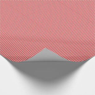 PAPEL DE RAPERO DE Gingham-GIFT EN rojo-blanco