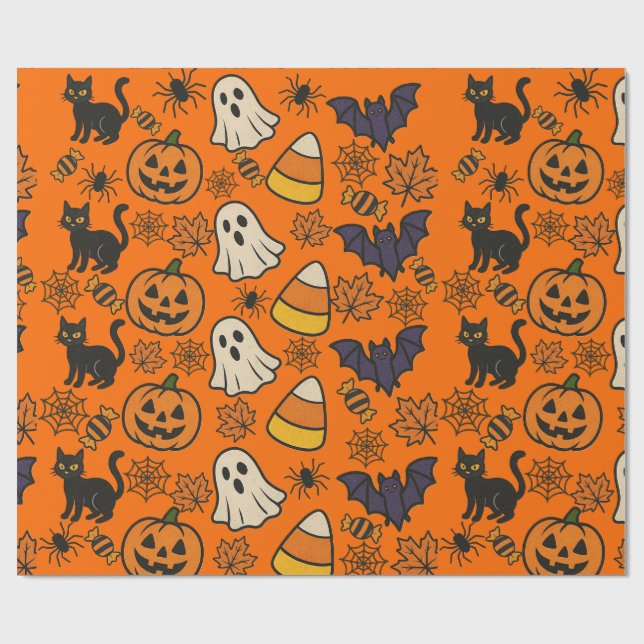 Papel de rapiña de Halloween (Superficie plana)
