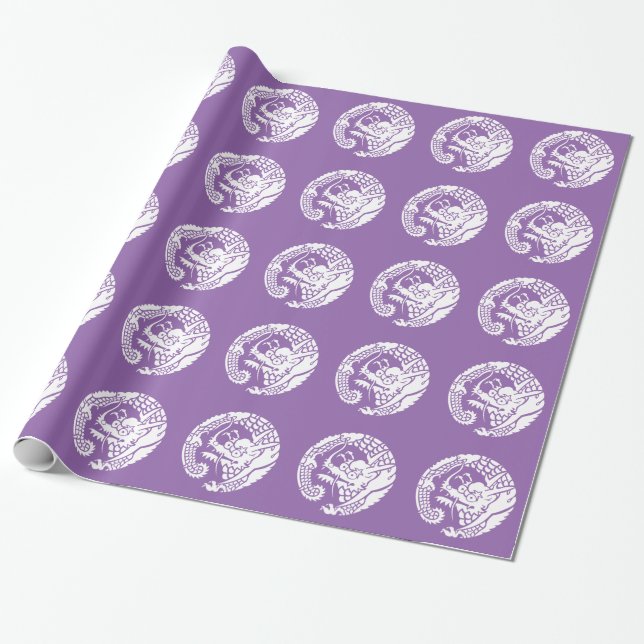 PAPEL DE REGALO 日蓮宗龍の丸 (Desenrollado)