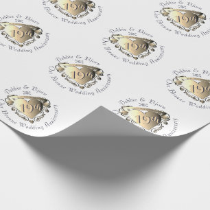 Papel De Regalo 1º, 8º, 19º, 50º Aniversario del Boda