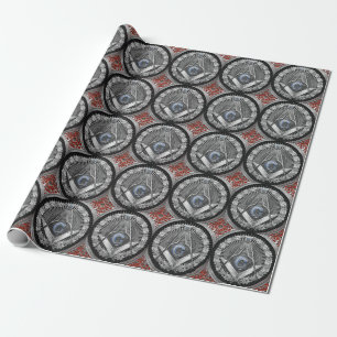 Papel De Regalo [100] Master Mason - Silver Square & Compass
