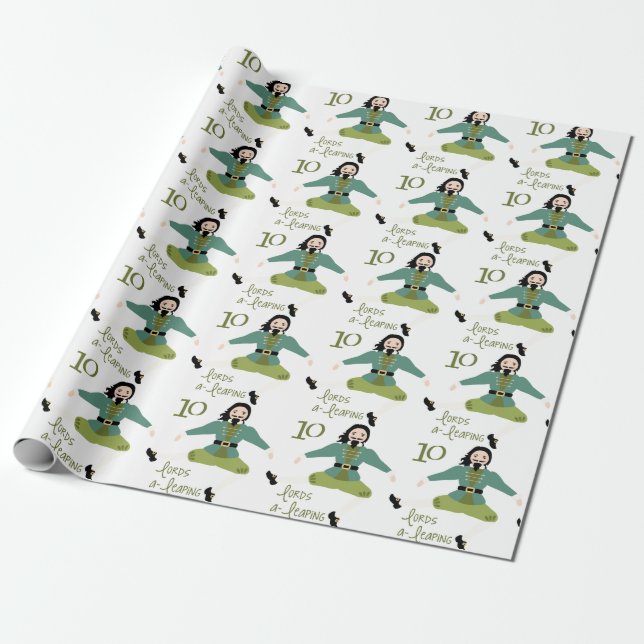Papel De Regalo 10 señores saltando (Desenrollado)