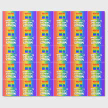 11º cumpleaños: Colorido, divertido patrón arcoiri