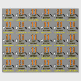 Papel De Regalo 11.º cumpleaños: Temática espeluznante de Hallowee