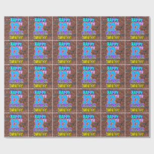 Papel De Regalo 12.º cumpleaños: Diversión, graffiti urbano inspir