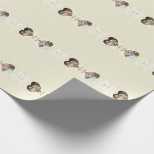 Papel De Regalo 13.ª imagen de dos fotos marcos de corazón