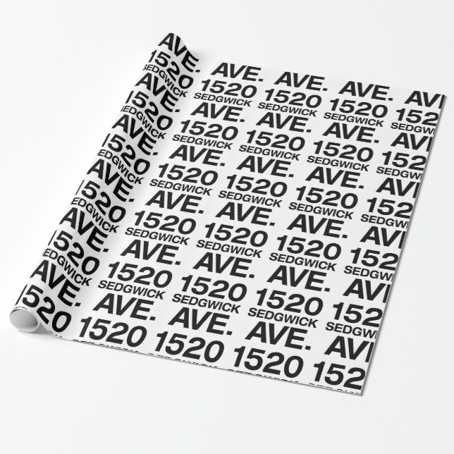 PAPEL DE REGALO 1520 SEDGWICK AVE. (Desenrollado)