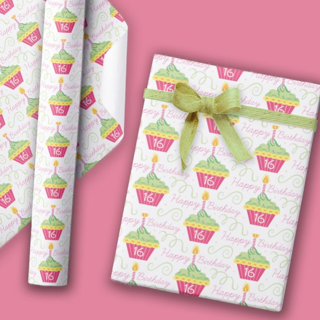 Papel De Regalo 16.ª tarta gráfica de cumpleaños (Subido por el creador)