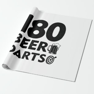 Papel De Regalo 180 Días De Cerveza Y Dardos