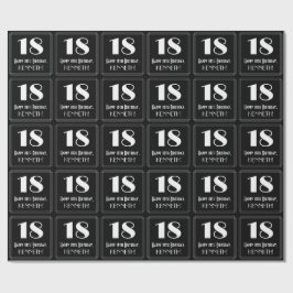 Papel De Regalo 18 Aniversario - Aspecto inspirado en el Art Deco 