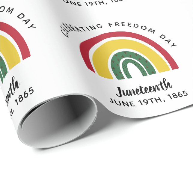 Papel De Regalo 18 de junio de 1865 Arcoiris celebra el Día de la  (Esquina del rollo)