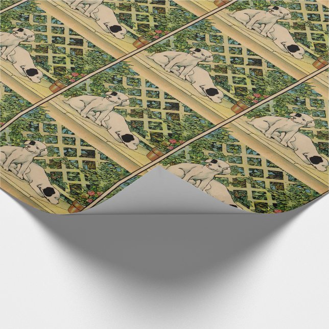 Papel De Regalo 1914 dos perros curiosos (Esquina)