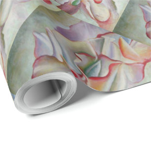 Papel De Regalo 1926 Melocotón Peas Rosa O'Keefe
