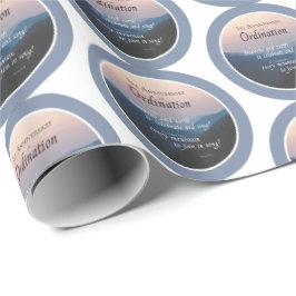 Papel De Regalo 1.ᵉʳ Aniversario de la Ordenación Felicitaciones