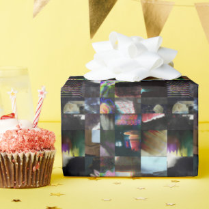 Papel De Regalo 1FB1F9F4 Arte Mosaico Abstracto de Glitch Cyberpun