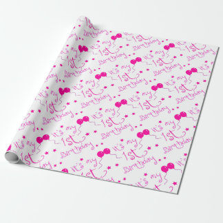 Papel De Regalo 1r tema del chica del cumpleaños