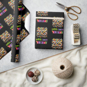 Papel De Regalo 2025 con nuevos sueños